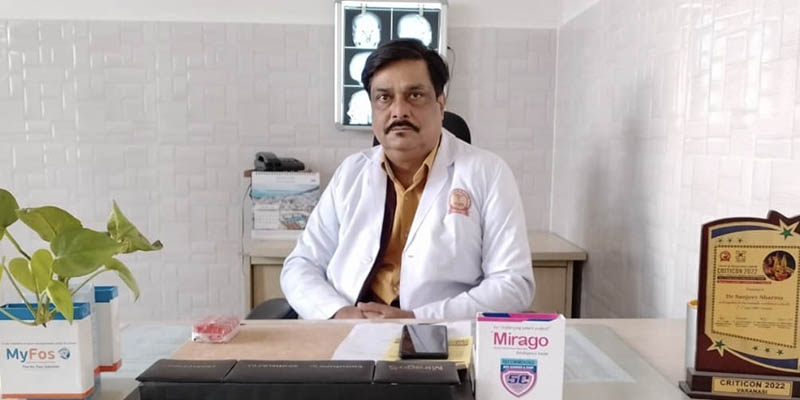 Dr. Sanjeev in his office