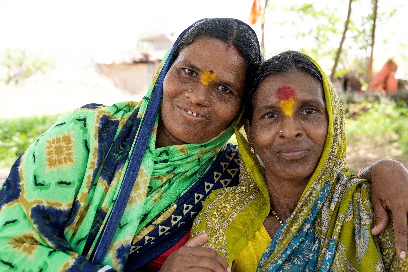 Surekha smiling with her mother after cleft surgery