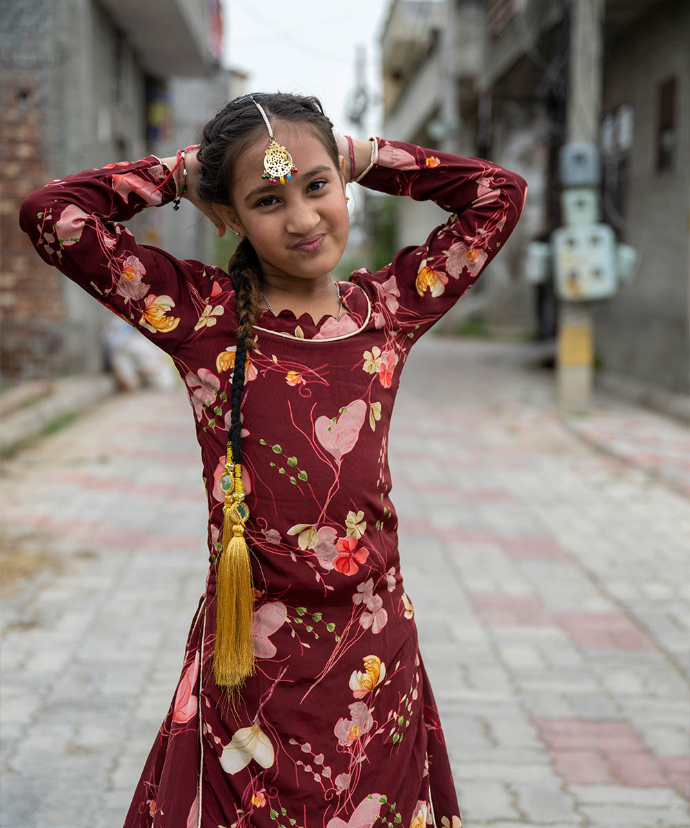 Bhumika smiling and posing after cleft surgery