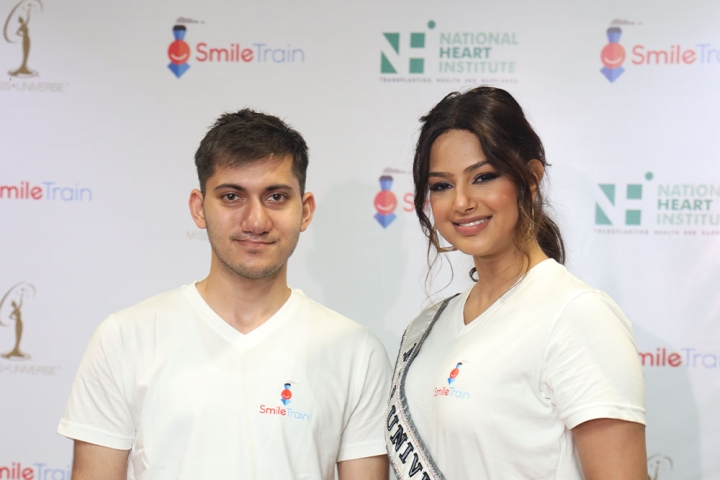 Jai Guar smiling with Harnaaz Sandhu